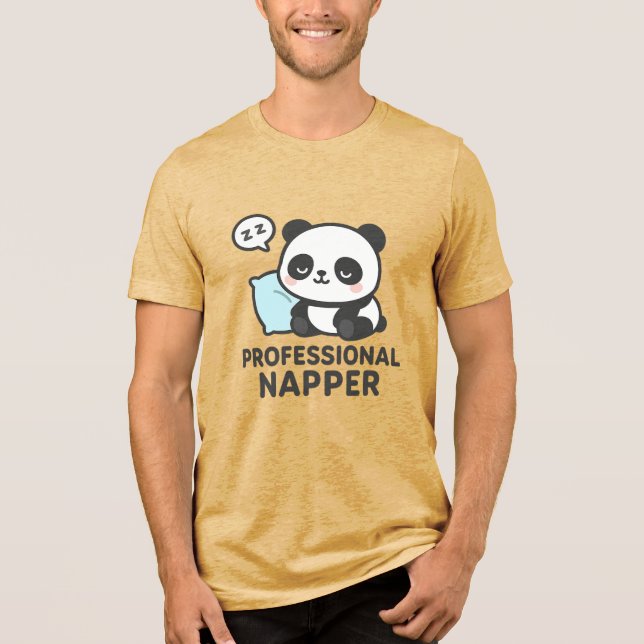 T-shirt En Tri-matière Chemise Panda Napper Professionnelle (Recto)