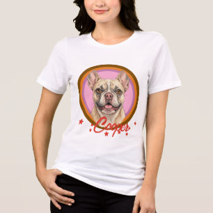 T-shirt En Tri-matière Chemise pour animal de compagnie rétro couleur con