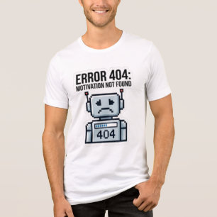 T-shirt En Tri-matière Chemise Sarcastique Robot Erreur 404