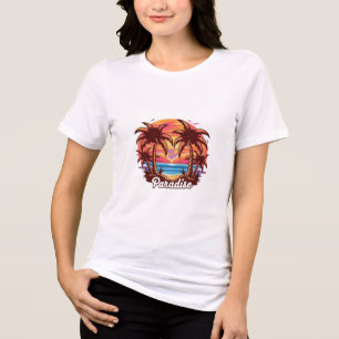 T-shirt En Tri-matière Chemise Sunset Paradise - Evasion tropicale été