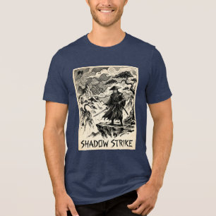 T-shirt En Tri-matière Chemise Tri-Blend Art Ink Samouraï Shadow Strike