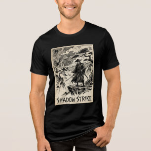 T-shirt En Tri-matière Chemise Tri-Blend Art Ink Samouraï Shadow Strike