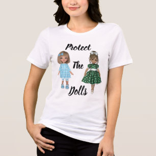 T-shirt En Tri-matière Chemise Tri-Blend Protégez Les Poupées