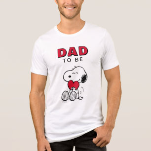 T-shirt En Tri-matière Chemise tri-blend Snoopy   Petit cœur