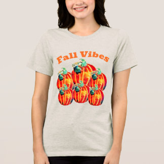 T-shirt En Tri-matière Chemise Tri-Blend Vibrations d'Automne