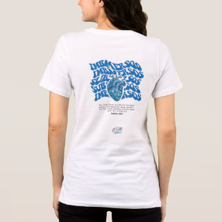 T-shirt En Tri-matière Chemise typographique Sub Mer SOS | Abstrait minim