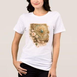T-shirt En Tri-matière Chemise vintage tri-blend émeraude de conte de fée