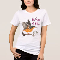 Chemises pour femmes à motif d'oiseau élégant - Ai