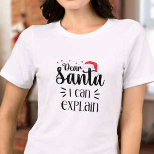 T-shirt En Tri-matière Cher Père Noël, je peux vous expliquer le rouge no