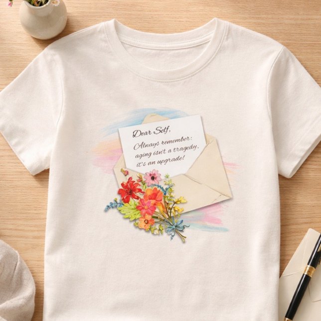T-shirt En Tri-matière Cher toi-même, le vieillissement est une mise à ni (Créateur téléchargé)