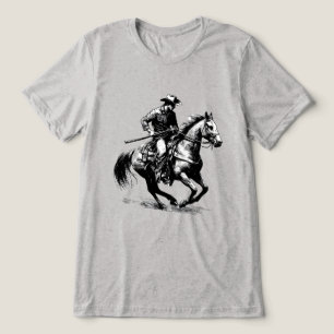 T-shirt En Tri-matière Cheval de Cowboy