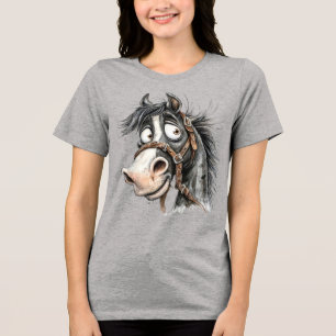 T-shirt En Tri-matière cheval excentrique