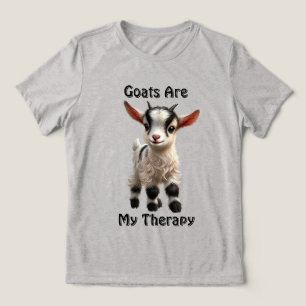 T-shirt En Tri-matière Chèvre de bébé avec fourrure de bouffée et express