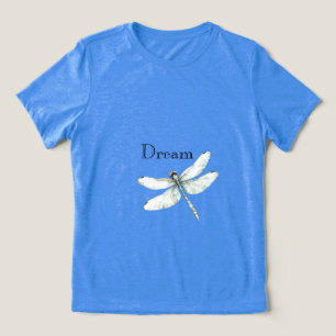 T-shirt En Tri-matière Chic Blue Dragonfly Dream