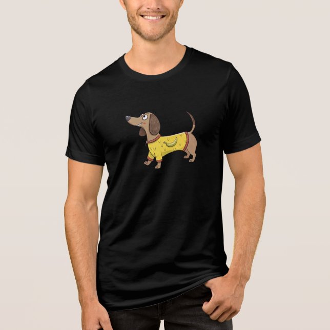 T-shirt En Tri-matière Chien drôle (Recto)