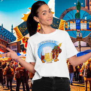 T-shirt En Tri-matière Chien mignon Oktoberfest Beer Dachshund