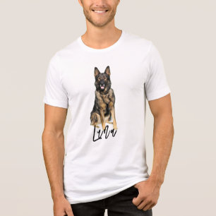 T-shirt En Tri-matière Chien Papa Chemise - Photo personnalisée Pet Cadea