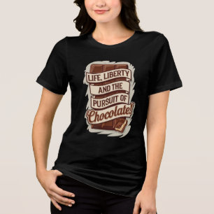 T-shirt En Tri-matière Chocolat Life Liberty