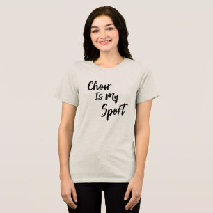 T-shirt En Tri-matière Choir Est Mon Sport Drôle Citation Typographie