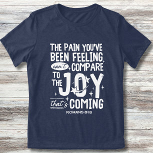 T-shirt En Tri-matière Christian Romans 8:18 Joy Coming Branché Outreach
