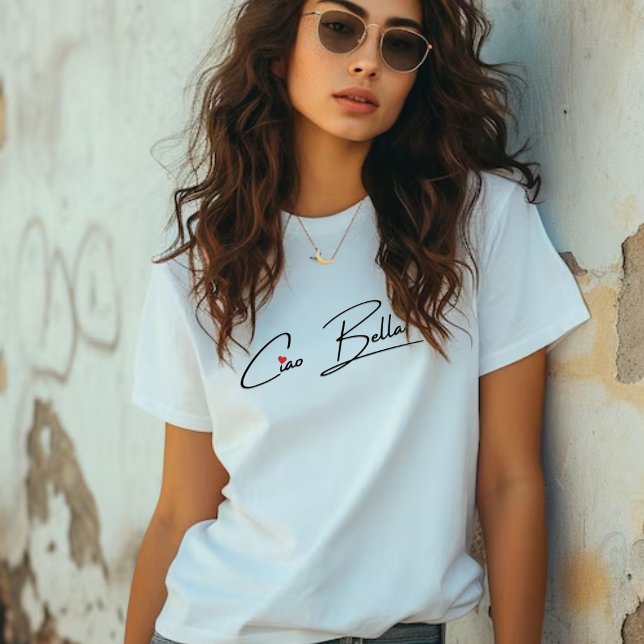 T-shirt En Tri-matière Ciao Bella Script Femmes (Créateur téléchargé)