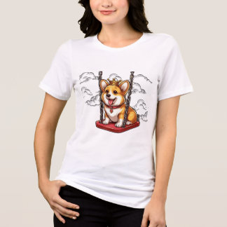 T-shirt En Tri-matière ciel de corgi
