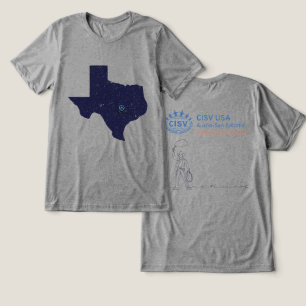 T-shirt En Tri-matière CISV Austin Texas Hommes de la Paix