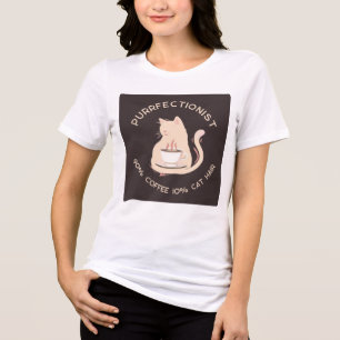 T-shirt En Tri-matière Citation drôle de perfectionniste félin amateur de
