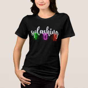 T-shirt En Tri-matière Citations De Typographie Colorée Fun Fun
