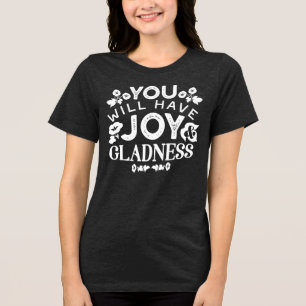 T-shirt En Tri-matière Citations sur la foi et le bonheur – Joie et Allég