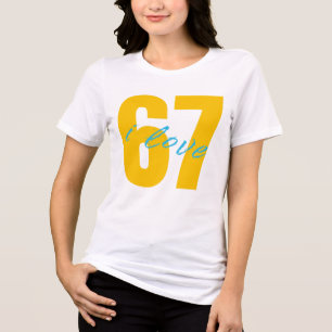 T-shirt En Tri-matière Classique 67 Mème - I Love SIX Seven