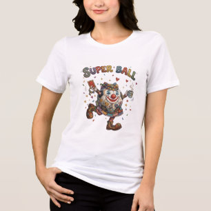 T-shirt En Tri-matière Clown Super Balle Drôle Personnage de Balle de Foo