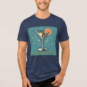 T-shirt En Tri-matière Club Atomic Martini Cocktail Rétro Futuriste