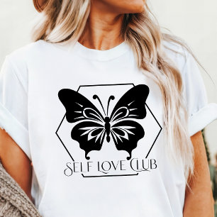 T-shirt En Tri-matière Club Boho d'Amour de Soi Papillon Empowerment