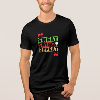 T-SHIRT  EN TRI-MATIÈRE CLUB DE GOLF FEMME BALANÇONS, ÉCLATONS, RÉPÉTONS 