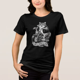 T-shirt En Tri-matière Club de moto Chonky-Cat