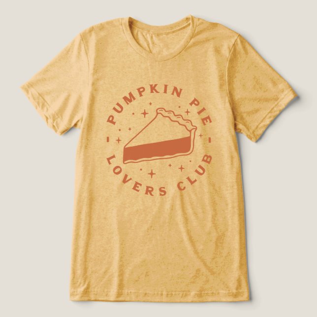 T-shirt En Tri-matière Club des amateurs de tartes citrouilles (Design Recto)