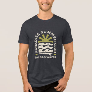 T-shirt En Tri-matière Club d'été Rétro Vagues Paradis