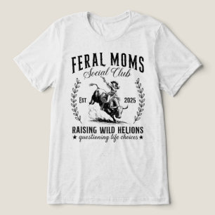 T-shirt En Tri-matière Club social des mamans sauvages élevant des Helion