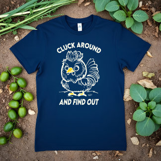 T-shirt En Tri-matière Cluck Around and Find Out Funny Angry Chicken Meme