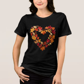 T-shirt En Tri-matière Coeur des feuilles d'automne