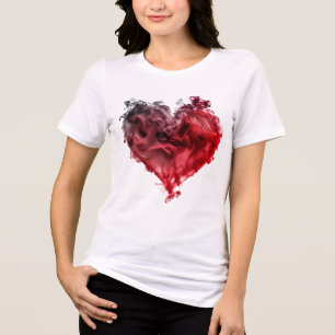 T-shirt En Tri-matière Cœur Rouge Tourbillon de l'Amour Mystique 