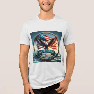 T-shirt En Tri-matière Coeurs audacieux, Incassable Résoudre T-shirt patr