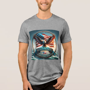 T-shirt En Tri-matière Coeurs audacieux, inépuisable Résoudre l'aigle pat