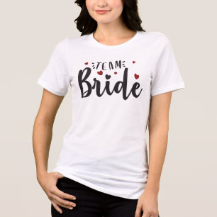 T-shirt En Tri-matière Coeurs et hype pour la mariée
