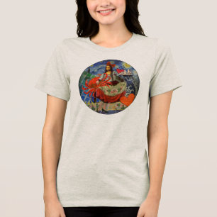 T-shirt En Tri-matière Collage Nuit étoilée de Mona Lisa : Surréalisme fa