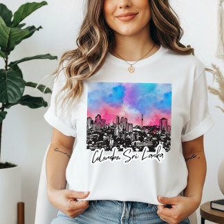 T-shirt En Tri-matière Colombo sur mesure Sri Lanka : Graphisme de la lig