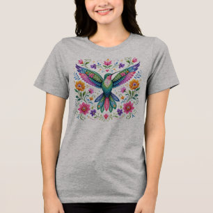 T-shirt En Tri-matière Colore colibri art Flok