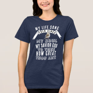 T-shirt En Tri-matière Comme tu es magnifique Oiseau chantant chrétien