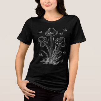 T-shirt En Tri-matière Conception champignon et papillon pour couleurs fo